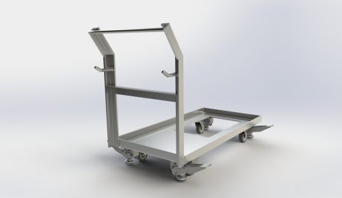 ステンレス台車用ペダルストッパー