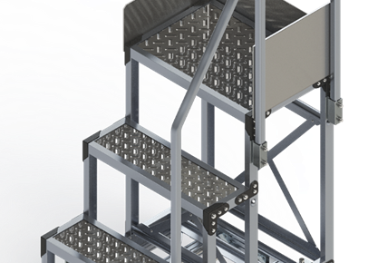 階段片手すり踏台 移動式踏み台